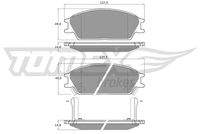 TOMEX Brakes TX1105 Bremsbelagsatz, Scheibenbremse