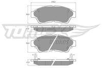 TOMEX Brakes TX1096 Bremsbelagsatz, Scheibenbremse