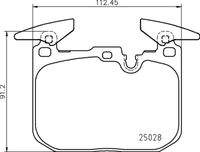 BREMBO P06098 Bremsbelagsatz, Scheibenbremse