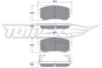 TOMEX Brakes TX1580 Bremsbelagsatz, Scheibenbremse