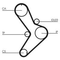 CONTINENTAL CTAM CT731 Zahnriemen