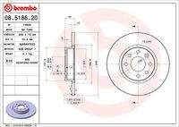 BREMBO 08518620 Bremsscheibe