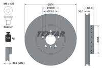 TEXTAR 92266025 Bremsscheibe