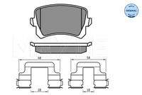 MEYLE 0252448317 Bremsbelagsatz, Scheibenbremse