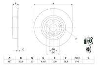BOSCH 0986479E58 Bremsscheibe