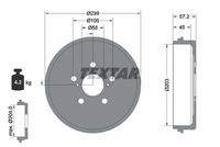 TEXTAR 94049100 Bremstrommel