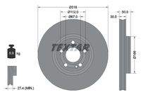 TEXTAR 92316705 Bremsscheibe