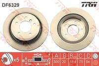 TRW DF6329 Bremsscheibe