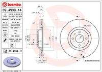 BREMBO 09493911 Bremsscheibe