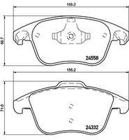 BREMBO P61117 Bremsbelagsatz, Scheibenbremse