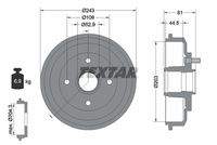 TEXTAR 94026700 Bremstrommel
