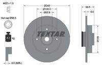 TEXTAR 92133303 Bremsscheibe