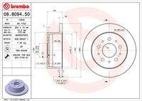 BREMBO 08809450 Bremsscheibe