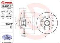 BREMBO 08B39137 Bremsscheibe