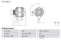 BOSCH 0986085050 Generator