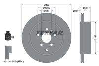 TEXTAR 92162803 Bremsscheibe