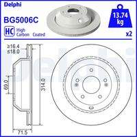 DELPHI BG5006C Bremsscheibe