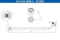 ATE 24514302803 Bremsschlauch