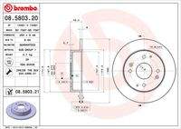 BREMBO 08580321 Bremsscheibe