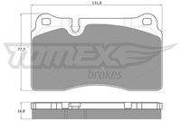 TOMEX Brakes TX1473 Bremsbelagsatz, Scheibenbremse