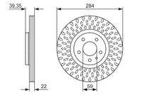 BOSCH 0986479588 Bremsscheibe