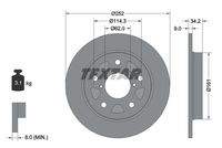 TEXTAR 92305703 Bremsscheibe