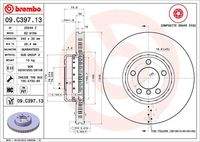 BREMBO 09C39713 Bremsscheibe