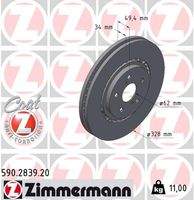ZIMMERMANN 590283920 Bremsscheibe