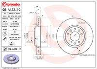 BREMBO 09A42211 Bremsscheibe
