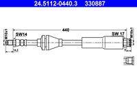 ATE 24511204403 Bremsschlauch