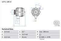 BOSCH 0986080370 Generator