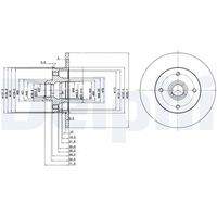 DELPHI BG2389 Bremsscheibe