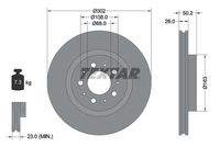 TEXTAR 92092300 Bremsscheibe