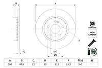 BOSCH 0986479H49 Bremsscheibe