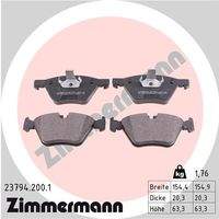ZIMMERMANN 237942001 Bremsbelagsatz, Scheibenbremse