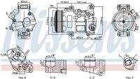 NISSENS 89516 Kompressor, Klimaanlage