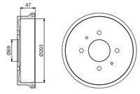 BOSCH 0986477235 Bremstrommel