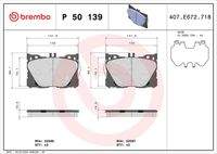 BREMBO P50139 Bremsbelagsatz, Scheibenbremse