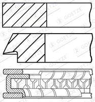 GOETZE ENGINE 0813740000 Kolbenringsatz