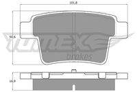TOMEX Brakes TX1474 Bremsbelagsatz, Scheibenbremse