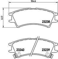 BREMBO P30011 Bremsbelagsatz, Scheibenbremse