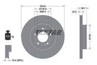 TEXTAR 92345705 Bremsscheibe