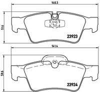 BREMBO P50064 Bremsbelagsatz, Scheibenbremse