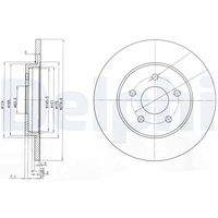 DELPHI BG3663C Bremsscheibe