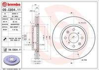 BREMBO 09C93411 Bremsscheibe