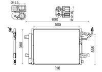 MAHLE AC509000S Kondensator, Klimaanlage