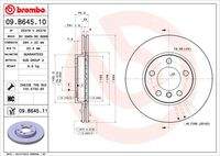 BREMBO 09B64511 Bremsscheibe