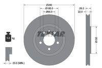 TEXTAR 92057100 Bremsscheibe