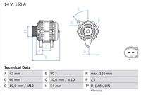 BOSCH 0986047960 Generator