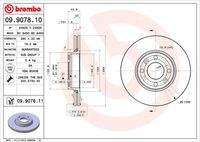 BREMBO 09907811 Bremsscheibe